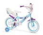 Huffy Bicicleta Frozen - Vélo pour enfant 14 pouces, pour 4 à 6 ans, cadre en fer, coloris bleu