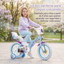 Huffy Bicicleta Frozen - Vélo pour enfant 14 pouces, pour 4 à 6 ans, cadre en fer, coloris bleu
