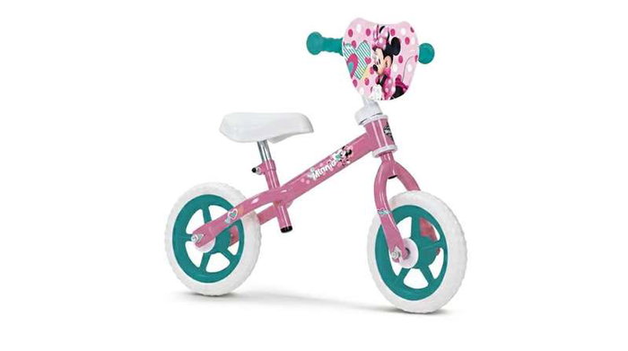 Huffy Bicicleta sin pedales Minnie 10" - Draisienne sans pédales pour enfants, à partir de 2 ans, roue 10 pouces, en fer, rose Huffy Bicicleta sin pedales Minnie 10" - Draisienne sans pédales pour enfants, à partir de 2 ans, roue 10 pouces, en fer, rose