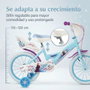 Huffy Bicicleta Frozen 16" pour enfants 5 à article ans - Bicyclette à roues de 16 pouces, coloris bleu