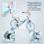 Huffy Bicicleta Frozen 16" pour enfants 5 à article ans - Bicyclette à roues de 16 pouces, coloris bleu