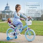 Huffy Bicicleta Frozen 16" pour enfants 5 à article ans - Bicyclette à roues de 16 pouces, coloris bleu