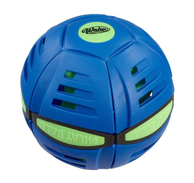 Goliath Pelota Wahu Phlat Ball - Lance comme un disque, rattrape comme une balle - 24x6x27 cm - Modèles surtidos (rouge, bleu ou vert)