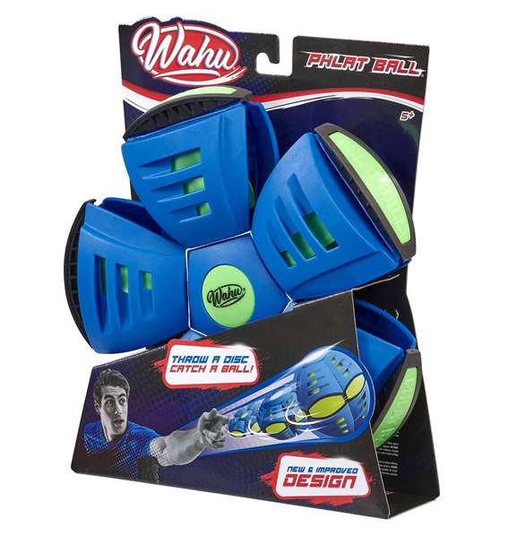 Goliath Pelota Wahu Phlat Ball - Lance comme un disque, rattrape comme une balle - 24x6x27 cm - Modèles surtidos (rouge, bleu ou vert)