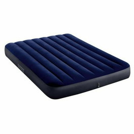 Intex FT 64756 Matelas gonflable 1 place Classic Downy avec structure Fiber Tech, 191x137 cm, pour camping