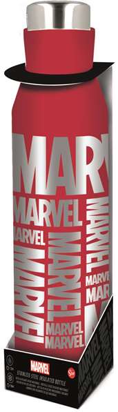 Marvel Thermos Bouteille Isotherme en Acier Inoxidable 580 ml - Sans BPA, Double Paroi Sous Vide
