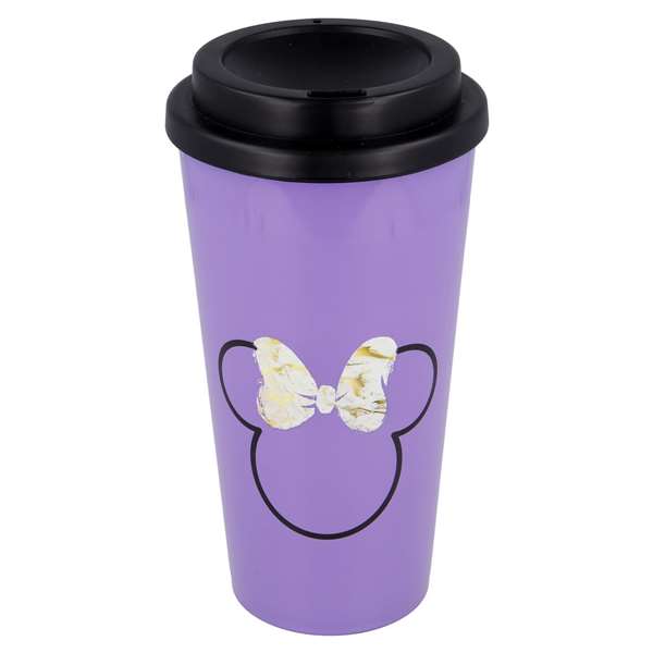 Stor - Vaso de cafe doble Minnie 520 ml - Tasse à café double Minnie - 520 ml - PP et silicone - À partir de 8 ans Stor - Vaso de cafe doble Minnie 520 ml - Tasse à café double Minnie - 520 ml - PP et silicone - À partir de 8 ans