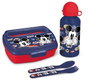 Safta Set de Bouteille Isotherme et Boîte à Sandwich + Couverts Mickey Mouse "Happy Smiles" (Réf. Modèles Surtidos) 21x18x7 cm - Polyester 300D, Recommandé 3 Ans