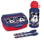 Safta Set de Bouteille Isotherme et Boîte à Sandwich + Couverts Mickey Mouse "Happy Smiles" (Réf. Modèles Surtidos) 21x18x7 cm - Polyester 300D, Recommandé 3 Ans