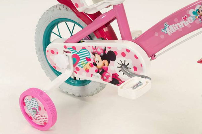 Huffy Bicicleta Minnie 12" - Vélo enfant fille 3 à 5 ans - Rosa - Matériel : fer