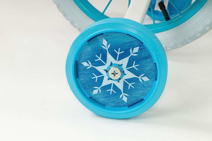Huffy Bicicleta Frozen - Vélo fille 12 pouces avec roues stabilisatrices - Pour enfants de 3 à 5 ans (36-60 mois) - Bleu