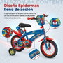 Huffy Bicicleta Spiderman - Vélo pour enfant avec roues de 12 pouces, âge 3 à 5 ans