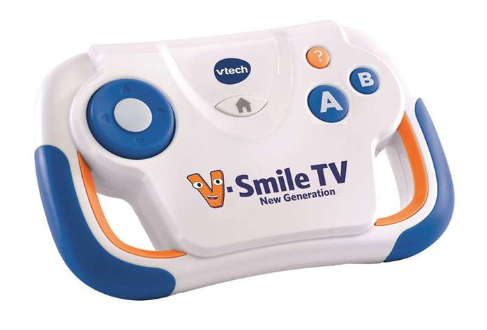 Vtech Console éducative V.Smile TV Nouvelle Génération - 6 mondes éducatifs - Fonctionne avec 2 piles AA - Dimensions 11.5x14.5x2.6 cm Vtech Console éducative V.Smile TV Nouvelle Génération - 6 mondes éducatifs - Fonctionne avec 2 piles AA - Dimensions 11.5x14.5x2.6 cm