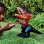 Mattel Jurassic World Dominion Pyroraptor Désenjaulé Figurine Dinosaurio Interactif Sensoriel avec Yeux LED, Articulations et Effets Sonores - Jouet Électronique