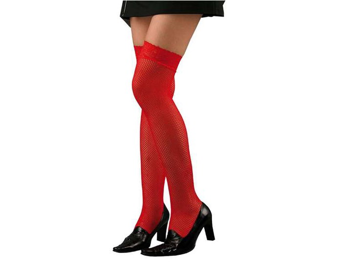 My Other Me Bas Rouge à Réseau avec Élastique