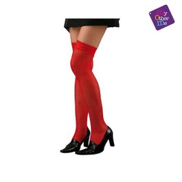 My Other Me Bas Rouge à Réseau avec Élastique