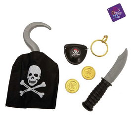 My Other Me - Set de pirate aventurier taille unique - Jouet en PVC - Langues: espagnol, anglais, français, italien, portugais, allemand