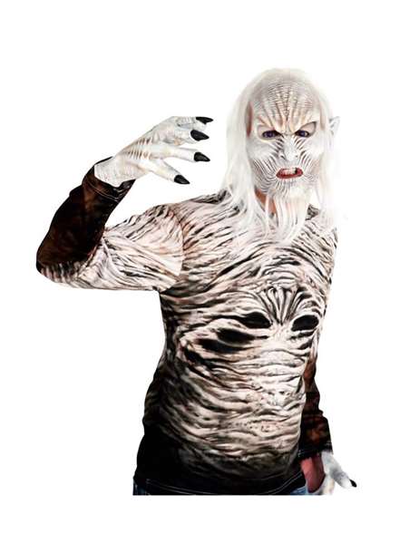 My Other Me - Full walker latex hands - Gants en latex pour cosplay, déguisement ou effets spéciaux - Taille M - Support multilingue