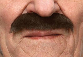 My Other Me - Bigote Castaño - Bigote Brun Postiche Taille Unique - Adulte - Multicolor - Langues: Espagnol, Anglais, Français, Italien, Portugais, Allemand