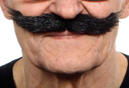 My Other Me Bigote One Size - Noir - Jeu en espagnol, anglais, français, italien, portugais, allemand - Taille M