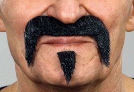 My Other Me Bigote y perilla One Size - Déguisement de moustache et barbiche pour adulte - Multicolor