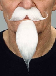 My Other Me - Déguisement Barbe et Perille pour Adulte - Blanc - Taille Unique
