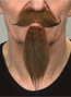 My Other Me Barba y perilla Postiche Adulte Pelirrojo Rouge Déguisement Faux Poils Accessoire Moustache