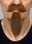 My Other Me Barba y perilla Postiche Adulte Pelirrojo Rouge Déguisement Faux Poils Accessoire Moustache
