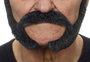 My Other Me - Fausse barbe et moustache multicolore taille unique - Six langues (espagnol, anglais, français, italien, portugais, allemand)