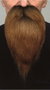My Other Me - Fausse barbe et moustache multicolore taille unique - Six langues (espagnol, anglais, français, italien, portugais, allemand)
