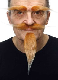 My Other Me Perilla, bigote y cejas - Postiche barbe, moustache et sourcils adulte one size - Produit multilingue (espagnol, anglais, français, italien, portugais, allemand)