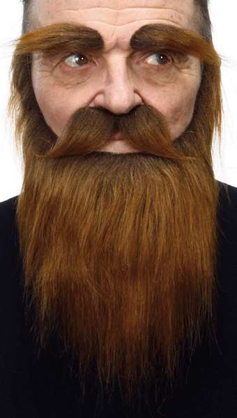 My Other Me One Size - Kit Postiche pour Déguisement avec Fausse Barbe, Moustache et Sourcils My Other Me One Size - Kit Postiche pour Déguisement avec Fausse Barbe, Moustache et Sourcils