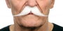 My Other Me - Moustache blanche taille unique - Déguisement / Accessoire en Multicolor - Version multilingue (Espagnol, Français, Anglais)