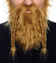 My Other Me - Barbe et moustache de couleur rousse pour adulte - Taille unique