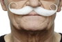 My Other Me - Bigote Moustache Adulte Blanc - Déguisement et Accessoire - Taille Unique