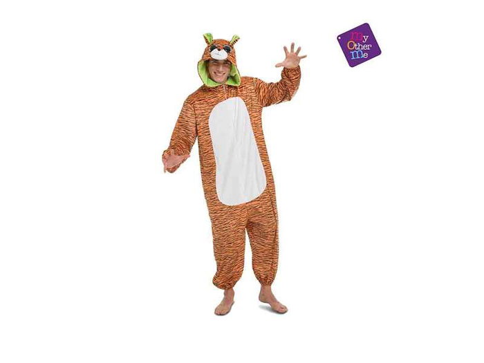 My Other Me Costume de tigre à grands yeux avec capuche - Taille M/L (Mono Con Capucha)
