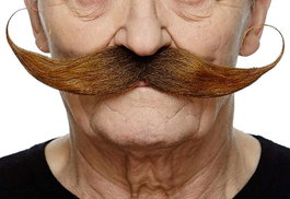 My Other Me - Moustache pour adulte taille unique - Déguisement - Multilingue (espagnol, anglais, français, italien, portugais, allemand) - Multicolor