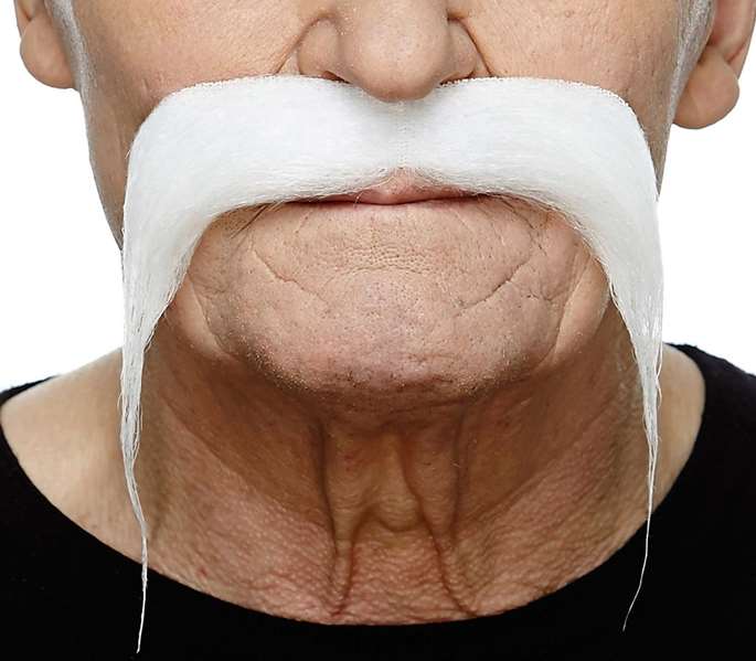 My Other Me - Moustache blanche taille unique - Déguisement / Accessoire en Multicolor - Version multilingue (Espagnol, Français, Anglais) My Other Me - Moustache blanche taille unique - Déguisement / Accessoire en Multicolor - Version multilingue (Espagnol, Français, Anglais)