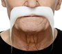 My Other Me - Moustache blanche taille unique - Déguisement / Accessoire en Multicolor - Version multilingue (Espagnol, Français, Anglais)