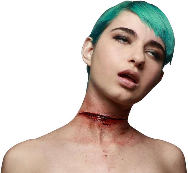 My Other Me Cicatriz pour le cou en latex - Produit multilingue (espagnol, anglais, français, italien, portugais, allemand) - Taille unique