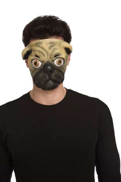 My Other Me Masque latex 1/2 Bulldog, taille unique My Other Me Masque latex 1/2 Bulldog, taille unique