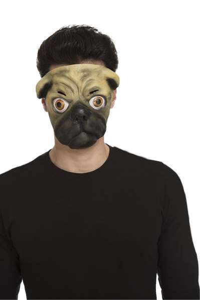 My Other Me Masque latex 1/2 Bulldog, taille unique My Other Me Masque latex 1/2 Bulldog, taille unique