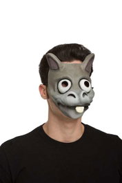 My Other Me Masque de tête âne en latex Taille unique - Accessoire déguisement fête costume adulte