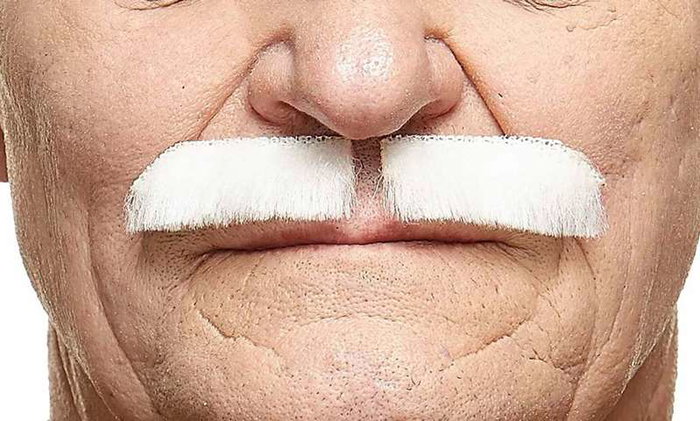 My Other Me - Moustache blanche taille unique - Déguisement / Accessoire en Multicolor - Version multilingue (Espagnol, Français, Anglais) My Other Me - Moustache blanche taille unique - Déguisement / Accessoire en Multicolor - Version multilingue (Espagnol, Français, Anglais)