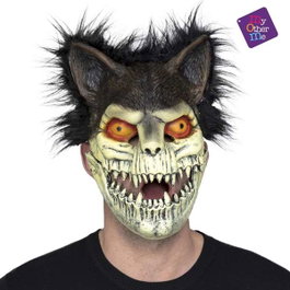 My Other Me 1/2 Skull Foam Mask One Size Multicolor Adulte Multilingue