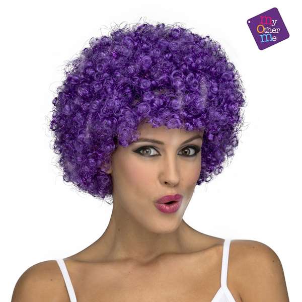 My Other Me - Perruque bouclée de couleur pourpre pour déguisement ou cosplay
