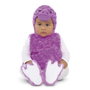 My Other Me Déguisement Bébé Patito Peluche Lila (Robe, Bonnet, Queue, Chaussons) Taille 12-24 Mois - 100% Polyester