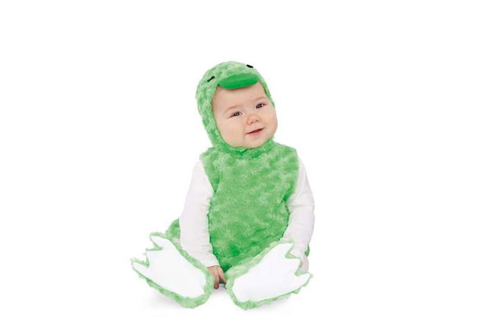 My Other Me Déguisement Bébé Patito Peluche Vert (Robe, Bonnet, Queue et Chaussons) 12-24 Mois