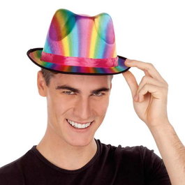 My Other Me - Sombrero Gangster Multicolor pour Adulte - Accessoire Déguisement et Fête en Polyester