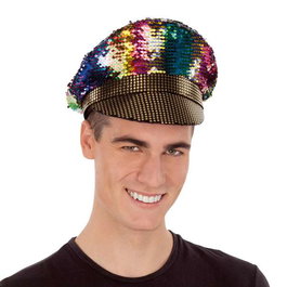 My Other Me - Gorra Policia Glitter T/57-60 - Casquette de police à paillettes - Taille 57-60 (M) - Adulte - 100% Polyester